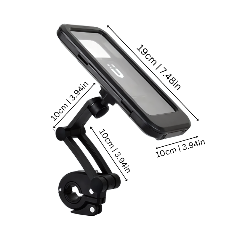 SafeRide Wasserdichter Handyhalter – 360° drehbar für Fahrrad und Regenwetter