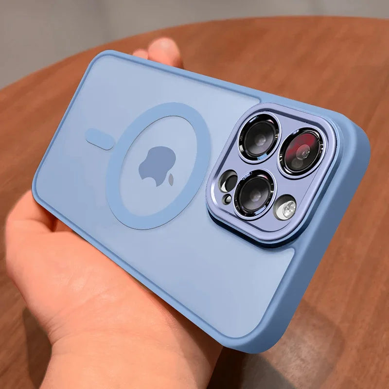 Matte Armor Magnethülle mit Stoßschutz und MagSafe-Unterstützung – 1+1 GRATIS