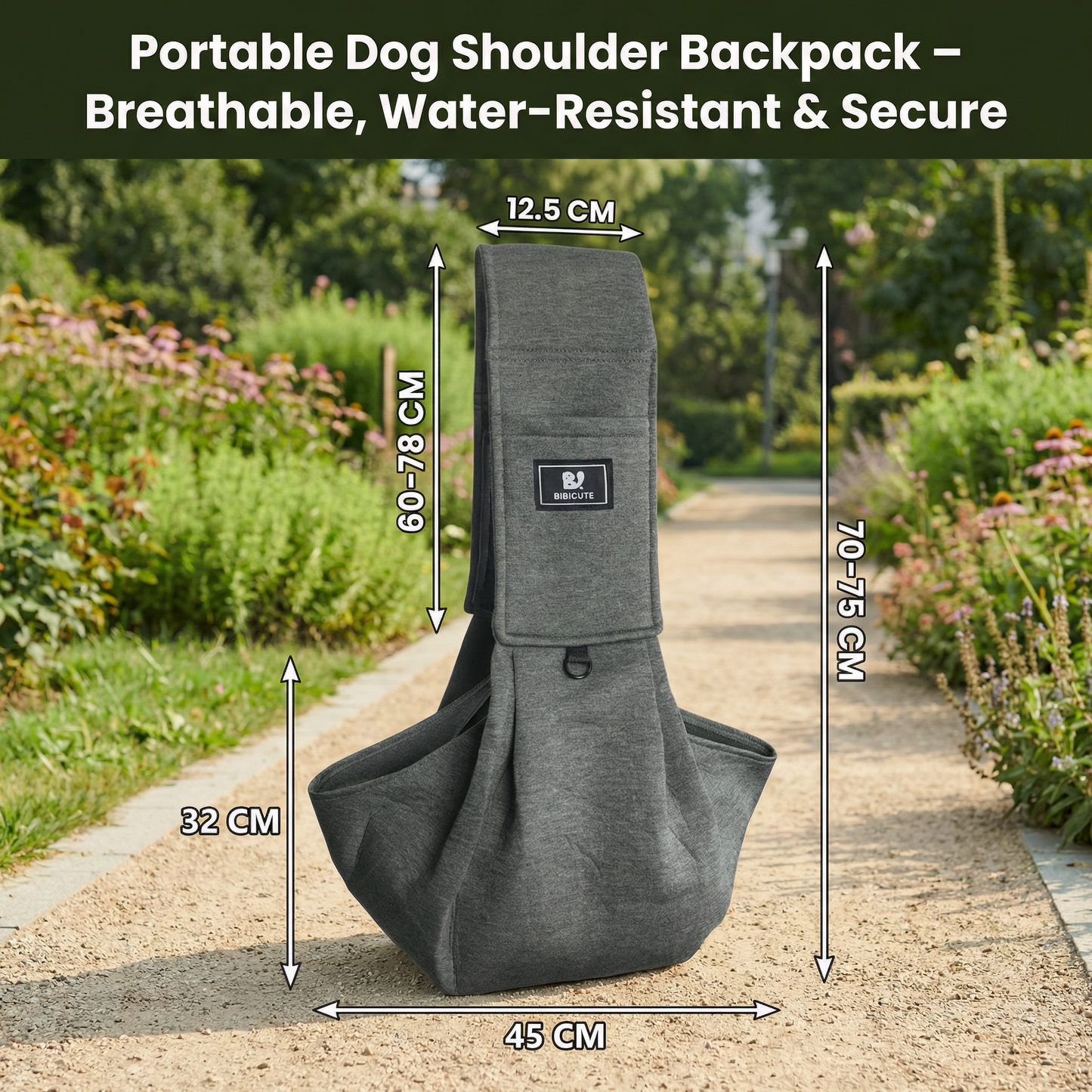 Tragbarer Hundeschulter-Rucksack – Atmungsaktiv, Wasserabweisend & Sicher Karnz