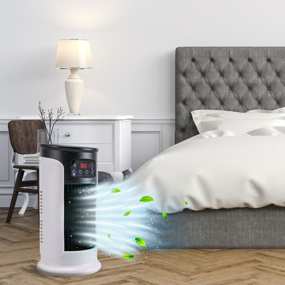 Tragbare Klimaanlage | Fensterlos, energieeffizient und ideal für den Einsatz im Home Office und im Wohnheim | Karnz