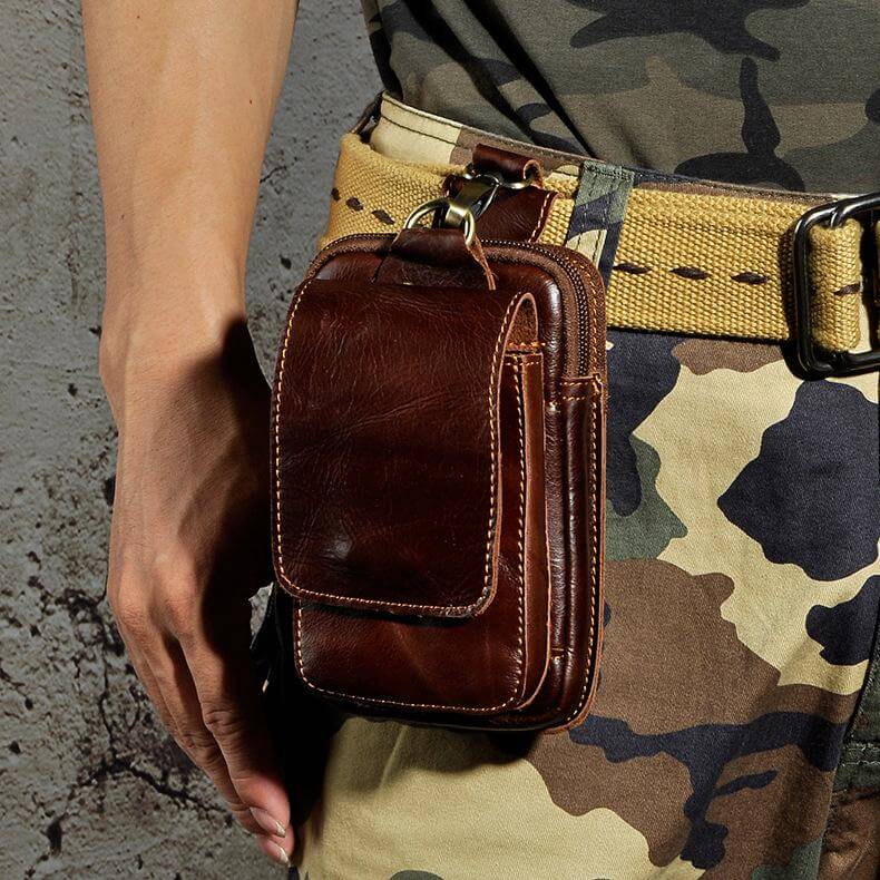 Hochwertige Herren-Bauchtasche aus Leder – Guardian Leather