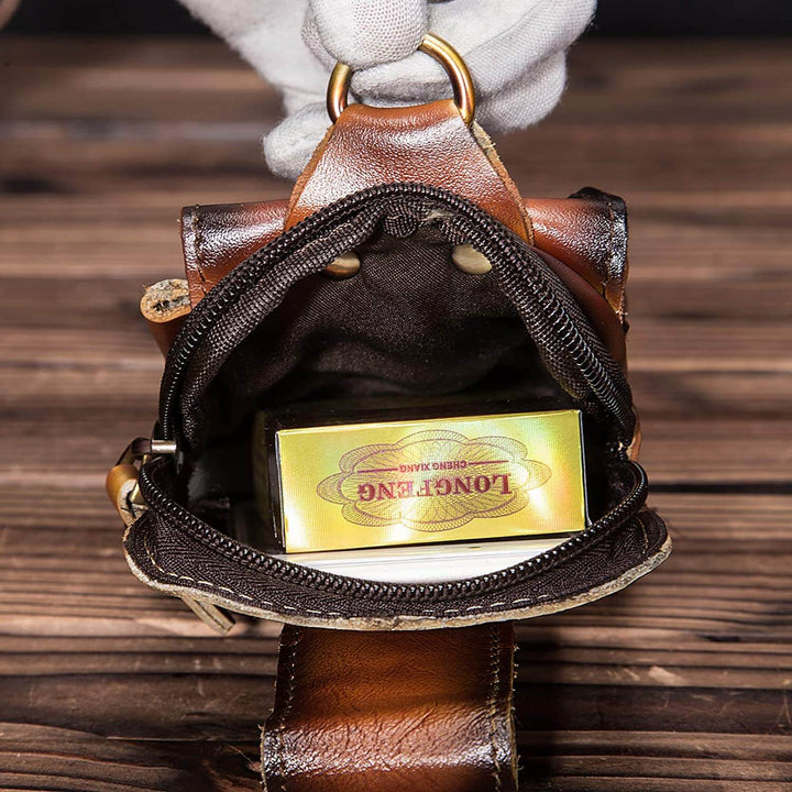 Hochwertige Herren-Bauchtasche aus Leder – Guardian Leather