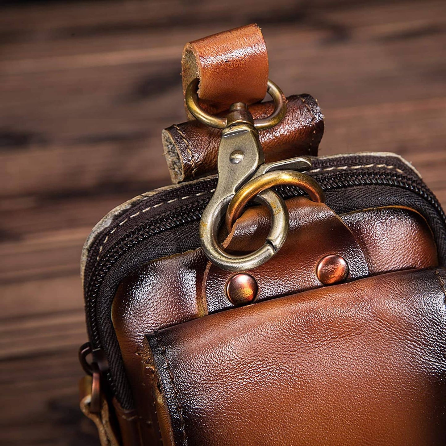 Hochwertige Herren-Bauchtasche aus Leder – Guardian Leather