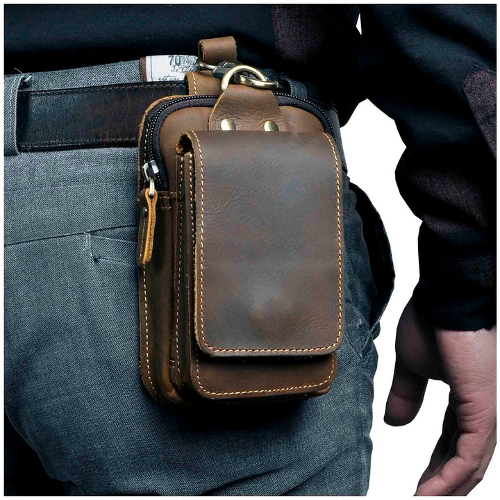 Hochwertige Herren-Bauchtasche aus Leder – Guardian Leather