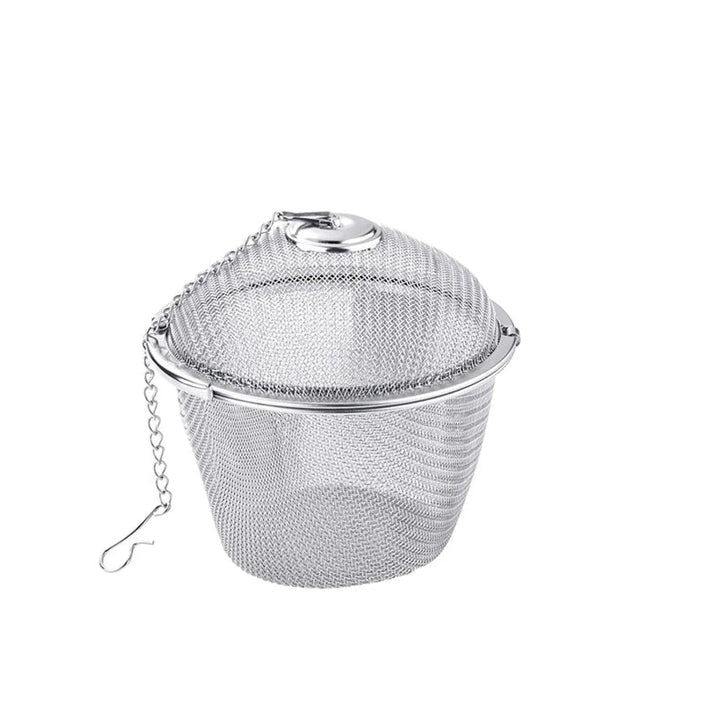 Mesh-Infuser mit verriegelter Kette Edelstahl Teewürzfilterball | Karnz