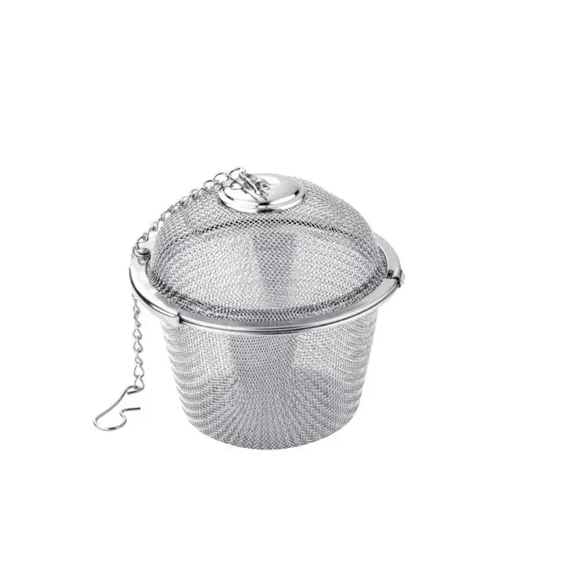 Mesh-Infuser mit verriegelter Kette Edelstahl Teewürzfilterball | Karnz