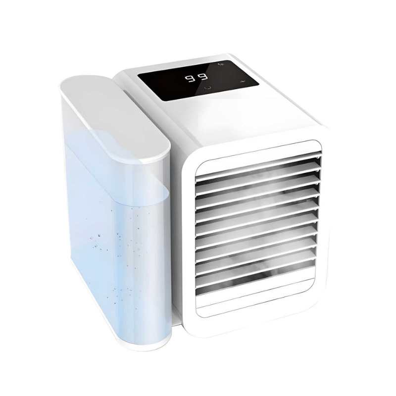 MicroCool Mini Klimaanlage Tragbarer Verdunstungsschwamm-Kühler mit 1000ml Wassertank | Karnz