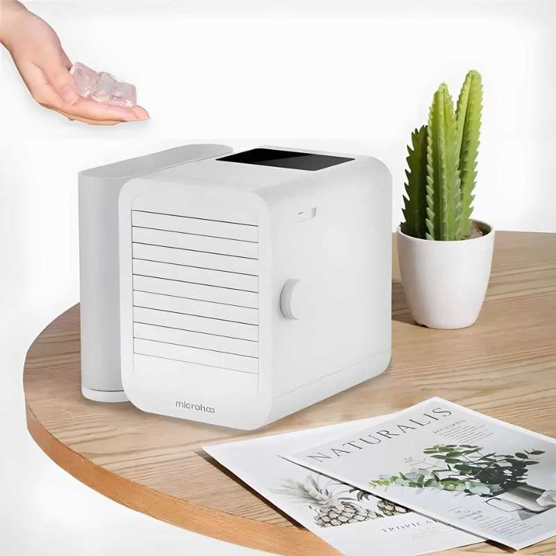 MicroCool Mini Klimaanlage Tragbarer Verdunstungsschwamm-Kühler mit 1000ml Wassertank | Karnz