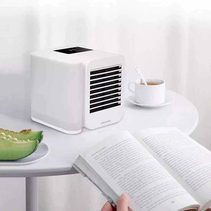 MicroCool Mini Klimaanlage Tragbarer Verdunstungsschwamm-Kühler mit 1000ml Wassertank | Karnz