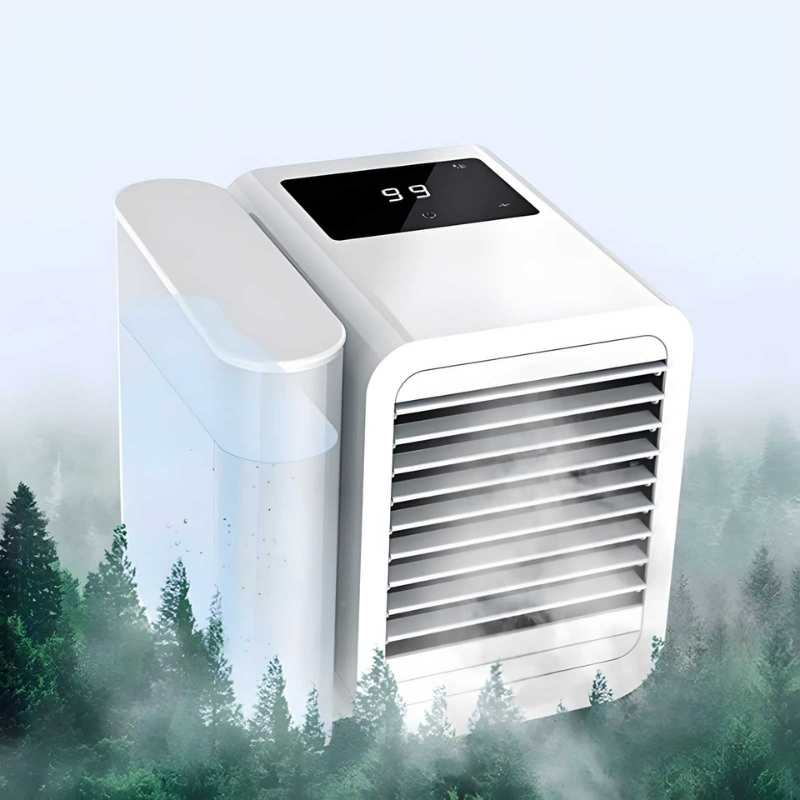 MicroCool Mini Klimaanlage Tragbarer Verdunstungsschwamm-Kühler mit 1000ml Wassertank | Karnz