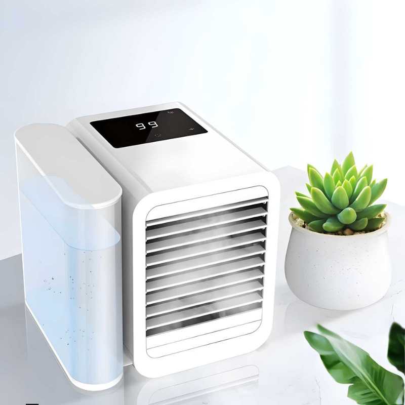 MicroCool Mini Klimaanlage Tragbarer Verdunstungsschwamm-Kühler mit 1000ml Wassertank | Karnz