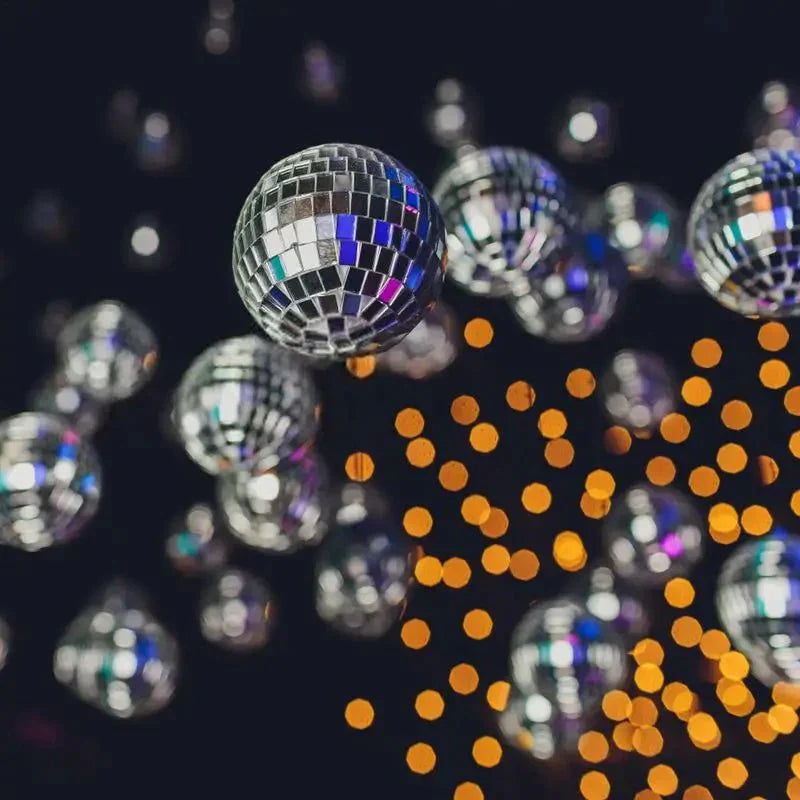Mini rotierende spiegelnde Glaskugel-Disco-Kugeln für Partys | Karnz