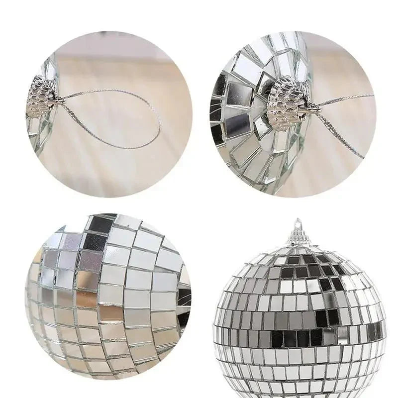 Mini rotierende spiegelnde Glaskugel-Disco-Kugeln für Partys | Karnz