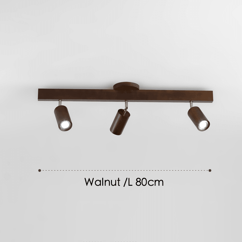 Holz Deckenlampe verstellbar mit warmem Licht und minimalistischem Design | Karnz