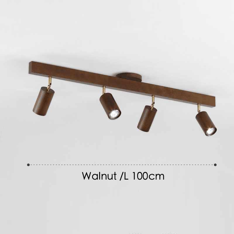 Holz Deckenlampe verstellbar mit warmem Licht und minimalistischem Design | Karnz