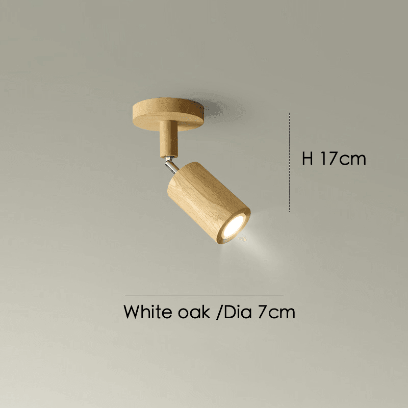 Holz Deckenlampe verstellbar mit warmem Licht und minimalistischem Design | Karnz