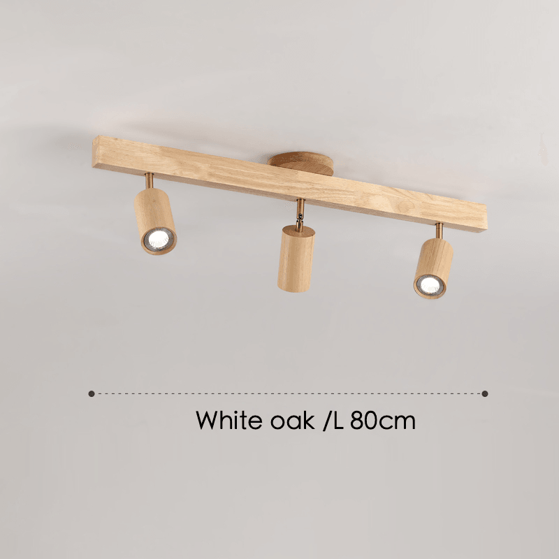 Holz Deckenlampe verstellbar mit warmem Licht und minimalistischem Design | Karnz