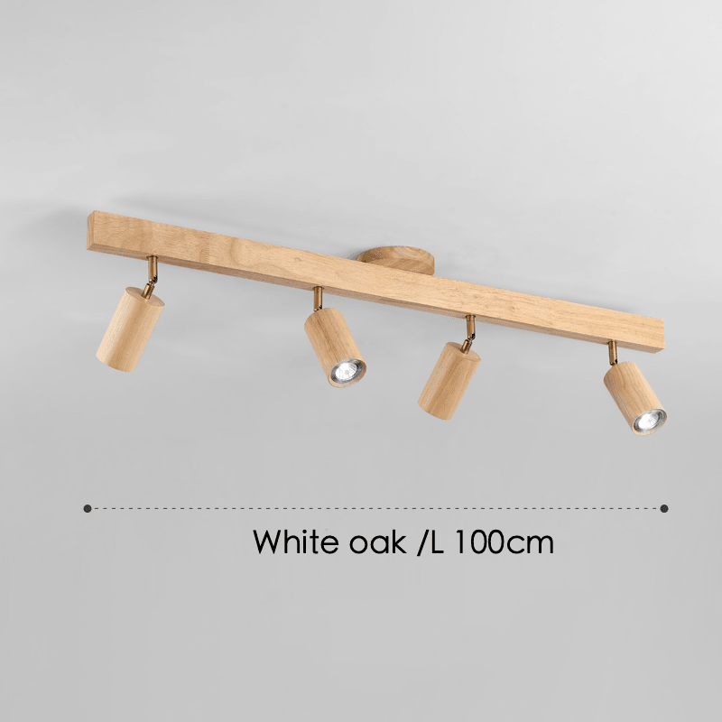 Holz Deckenlampe verstellbar mit warmem Licht und minimalistischem Design | Karnz