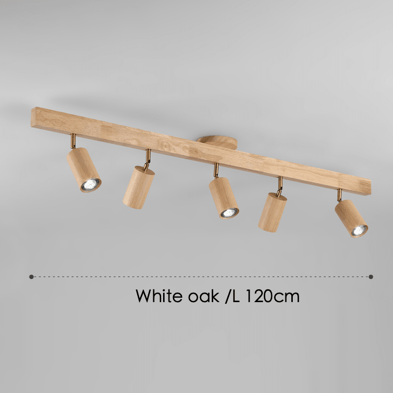 Holz Deckenlampe verstellbar mit warmem Licht und minimalistischem Design | Karnz