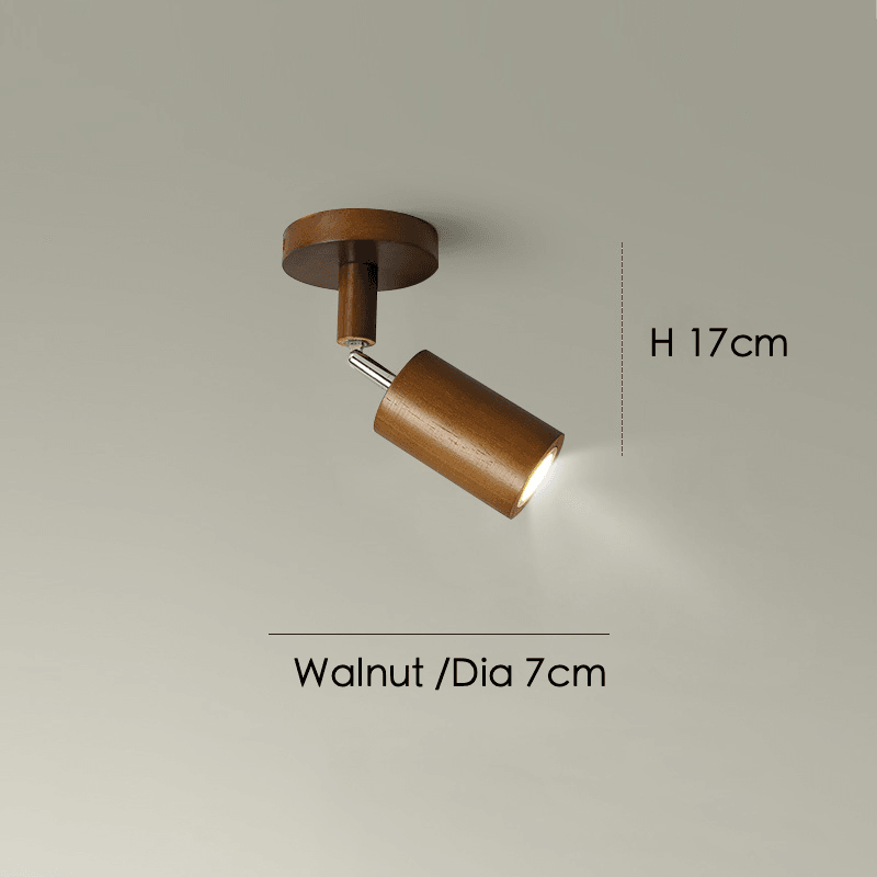 Holz Deckenlampe verstellbar mit warmem Licht und minimalistischem Design | Karnz