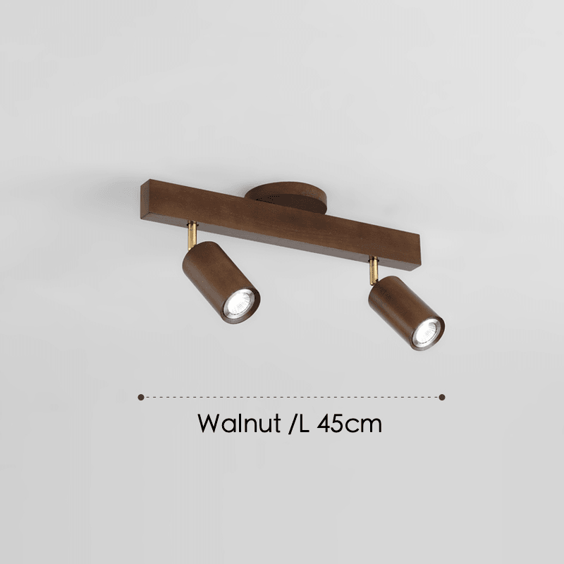 Holz Deckenlampe verstellbar mit warmem Licht und minimalistischem Design | Karnz