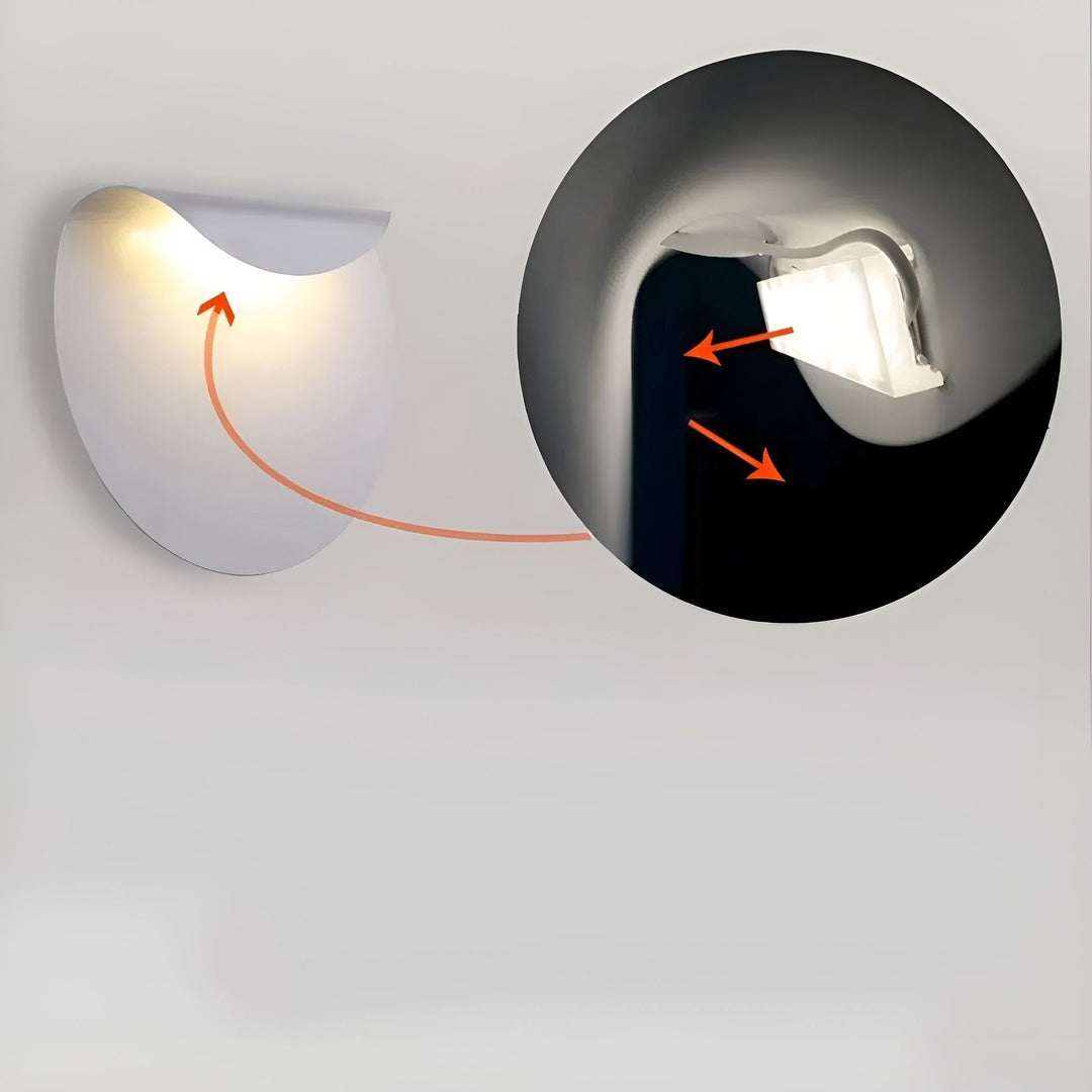 Minimalistische Wandleuchte mit sanfter, atmosphärischer Beleuchtung Karnz