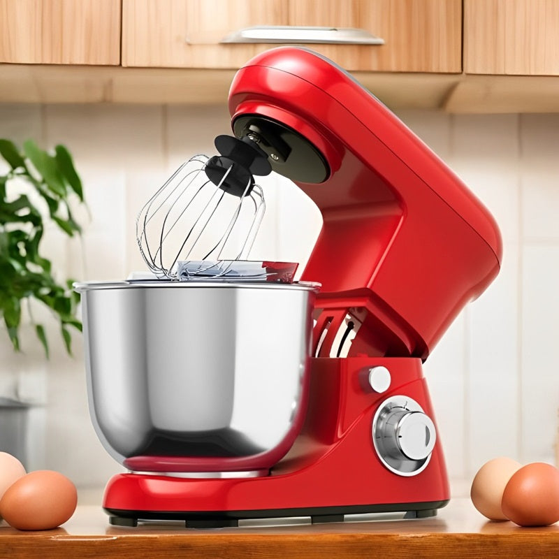 Leistungsstarker Standmixer mit 6 Geschwindigkeitsstufen, 5,3-Liter-Edelstahlschüssel und vielseitigem Zubehör