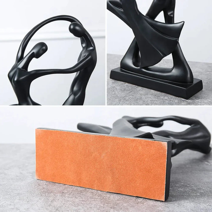 Modern Abstract Dancers Ornament - Resin Home Decor Accent | Karnz
