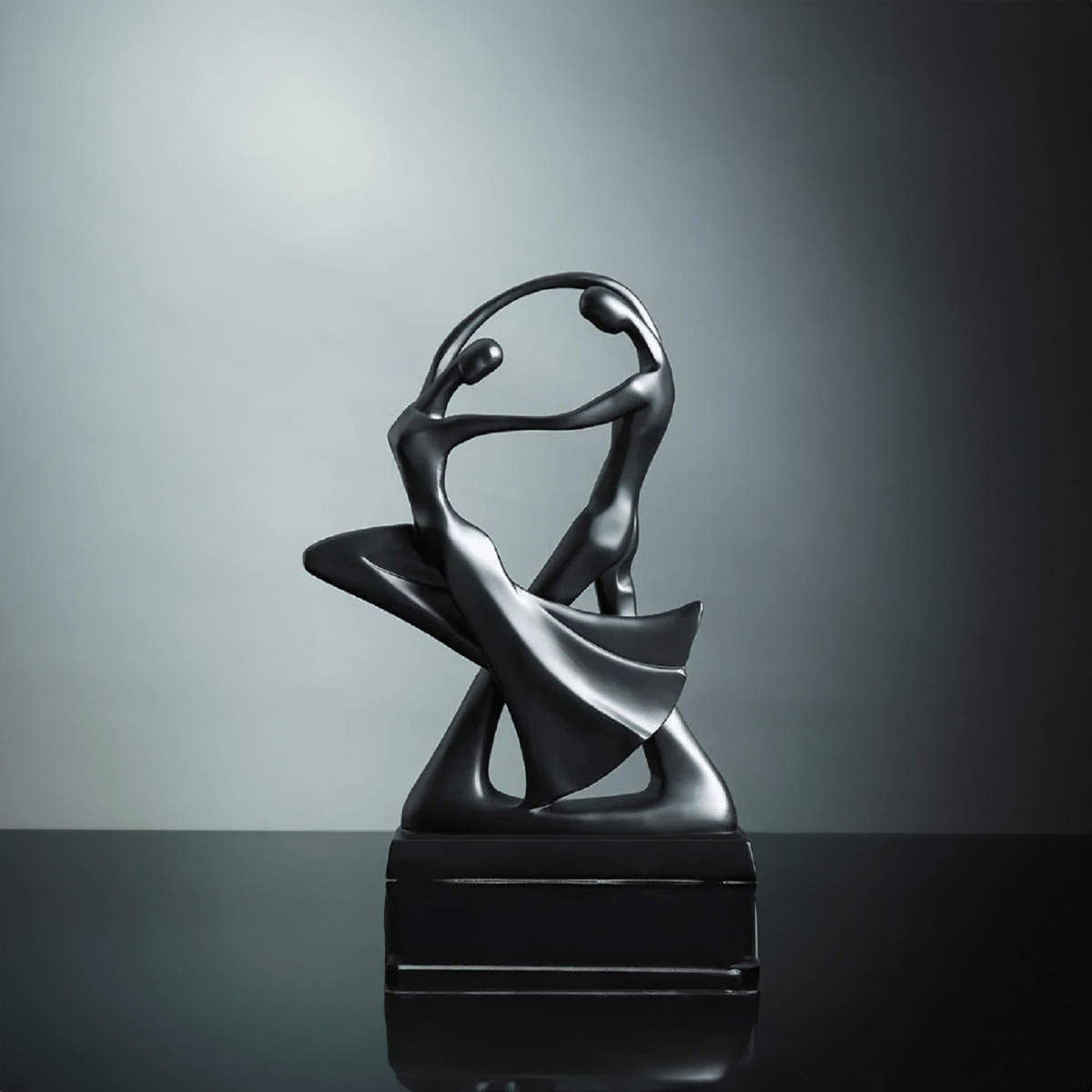 Modern Abstract Dancers Ornament - Resin Home Decor Accent | Karnz