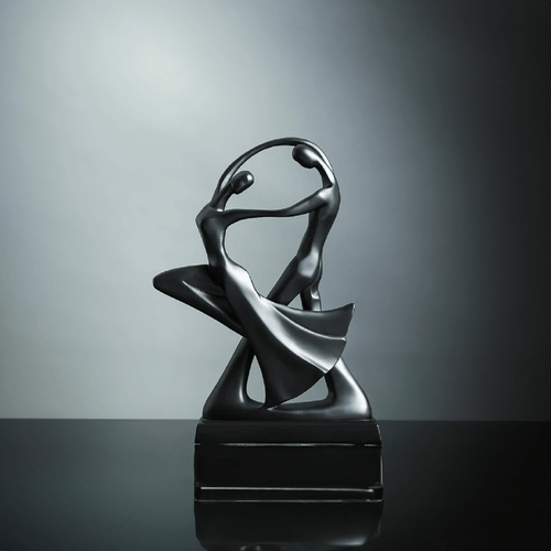 Modern Abstract Dancers Ornament - Resin Home Decor Accent | Karnz