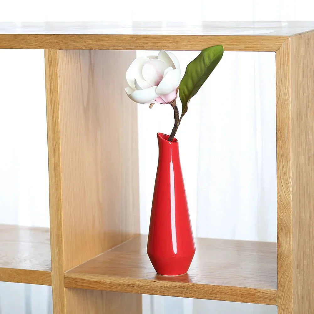 Moderne Porzellanvase in leuchtenden Farben