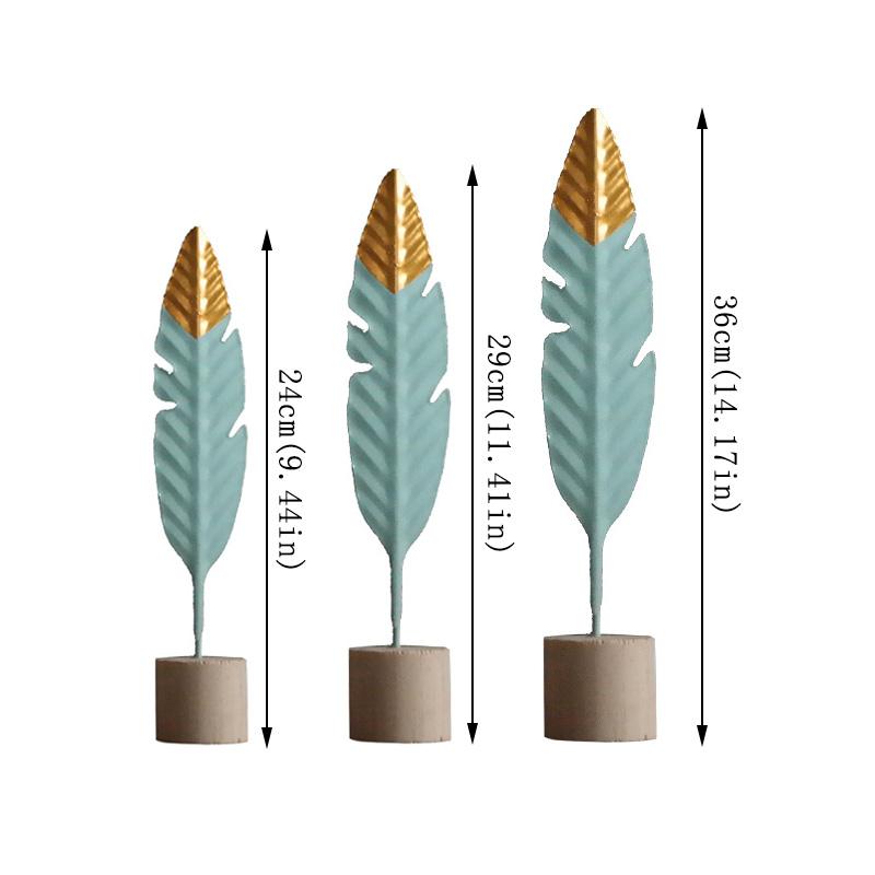 Moderne Feder Holz Einfache Miniatur Dekoration | Karnz