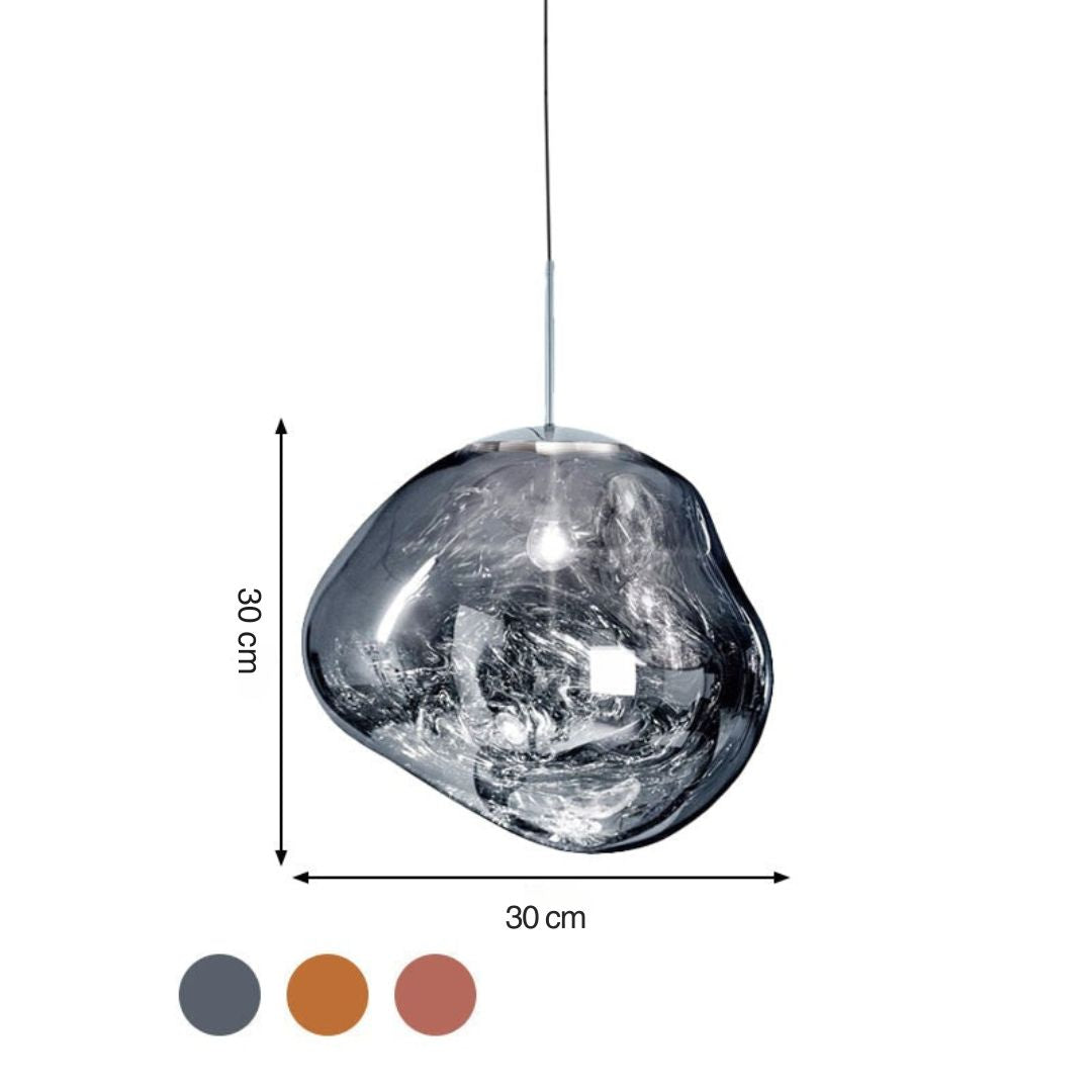 Moderne Glasdeckenleuchte - LunaLux