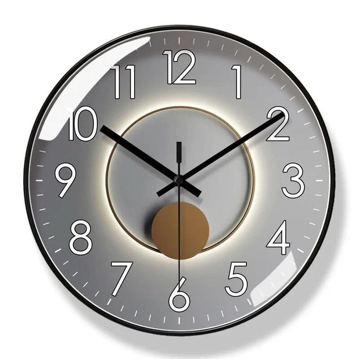 MINUTUM – Minimalistische Wanduhr im skandinavischen Stil mit geräuschlosem Quarzwerk