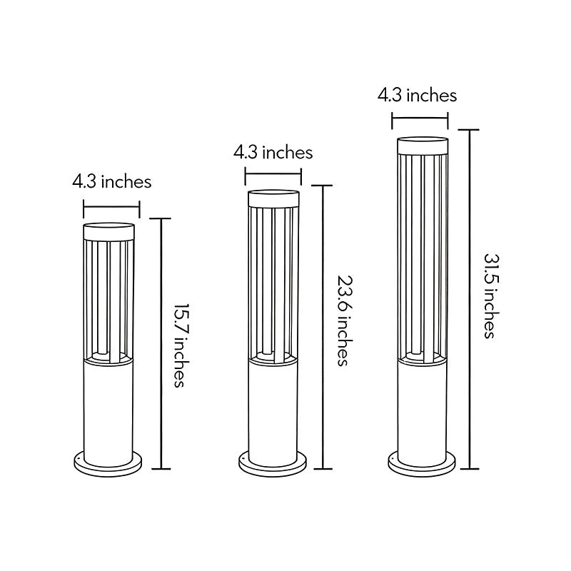 Halo Cutout Bollard Licht | Karnz