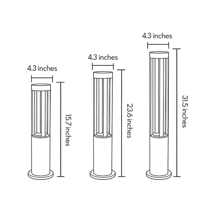 Halo Cutout Bollard Licht | Karnz