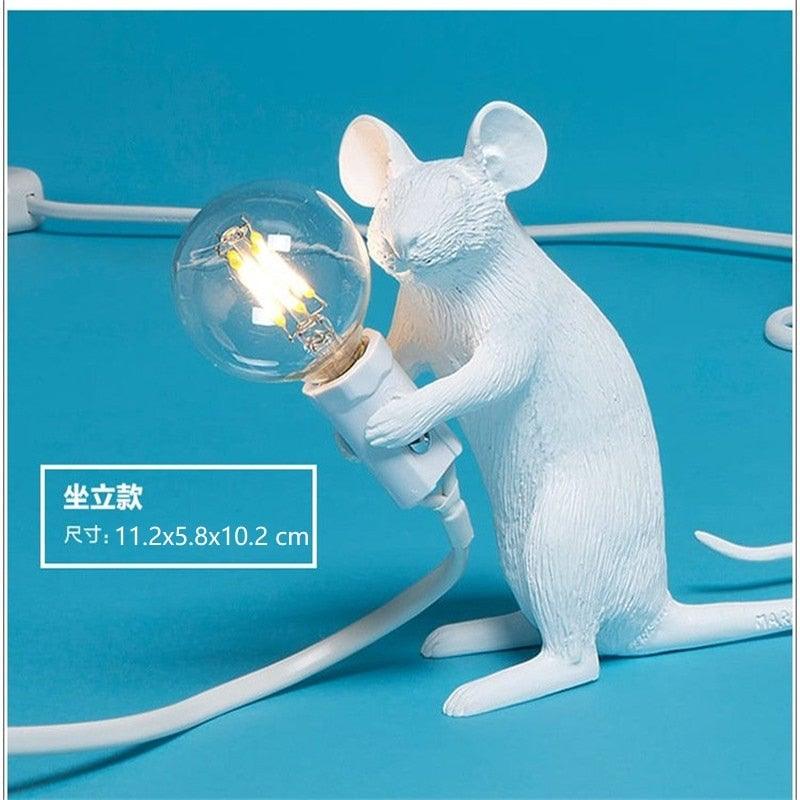 Tischlampe mit Mausmotiv
