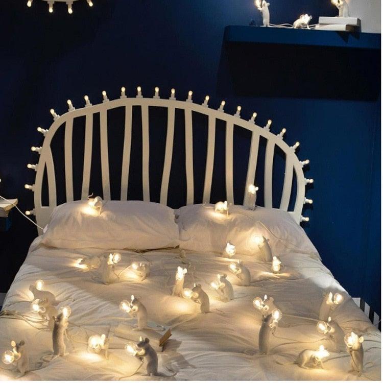 Tischlampe mit Mausmotiv