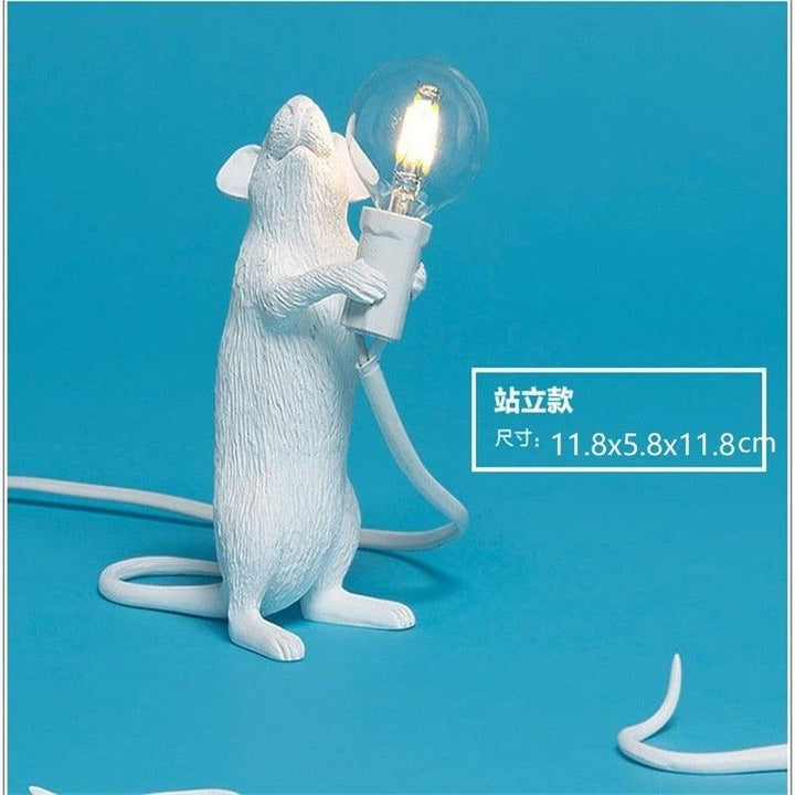 Tischlampe mit Mausmotiv