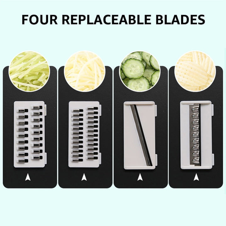 Multifunktionale Mandoline Schneider Cutter Reibe Raspeln mit Sieb | Karnz