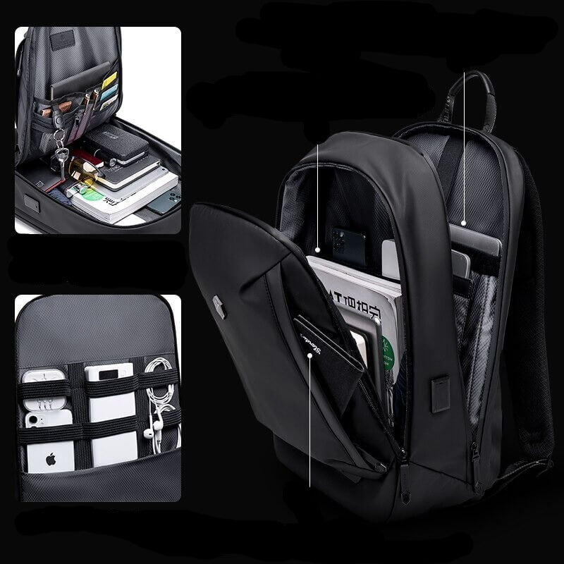 Wasserabweisender Mehrfachfach-Rucksack – Leicht für Outdoor- & Reisegebrauch | Karnz