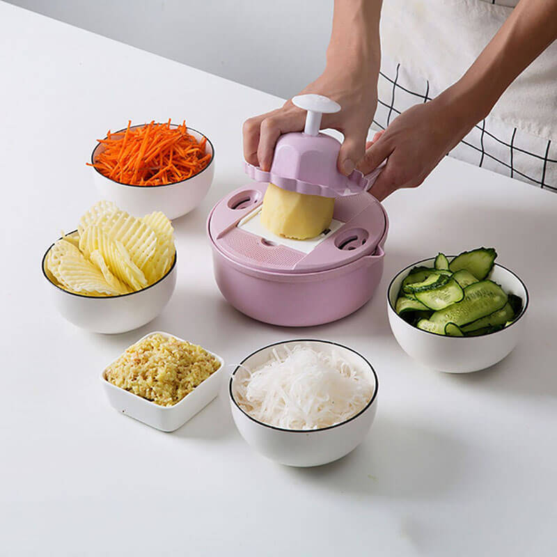 SliceMaster 12-in-1 Gemüseschneider — Verwandelt Ihre Küche in ein blitzsauberes Kochparadies voller Genussmomente | Karnz