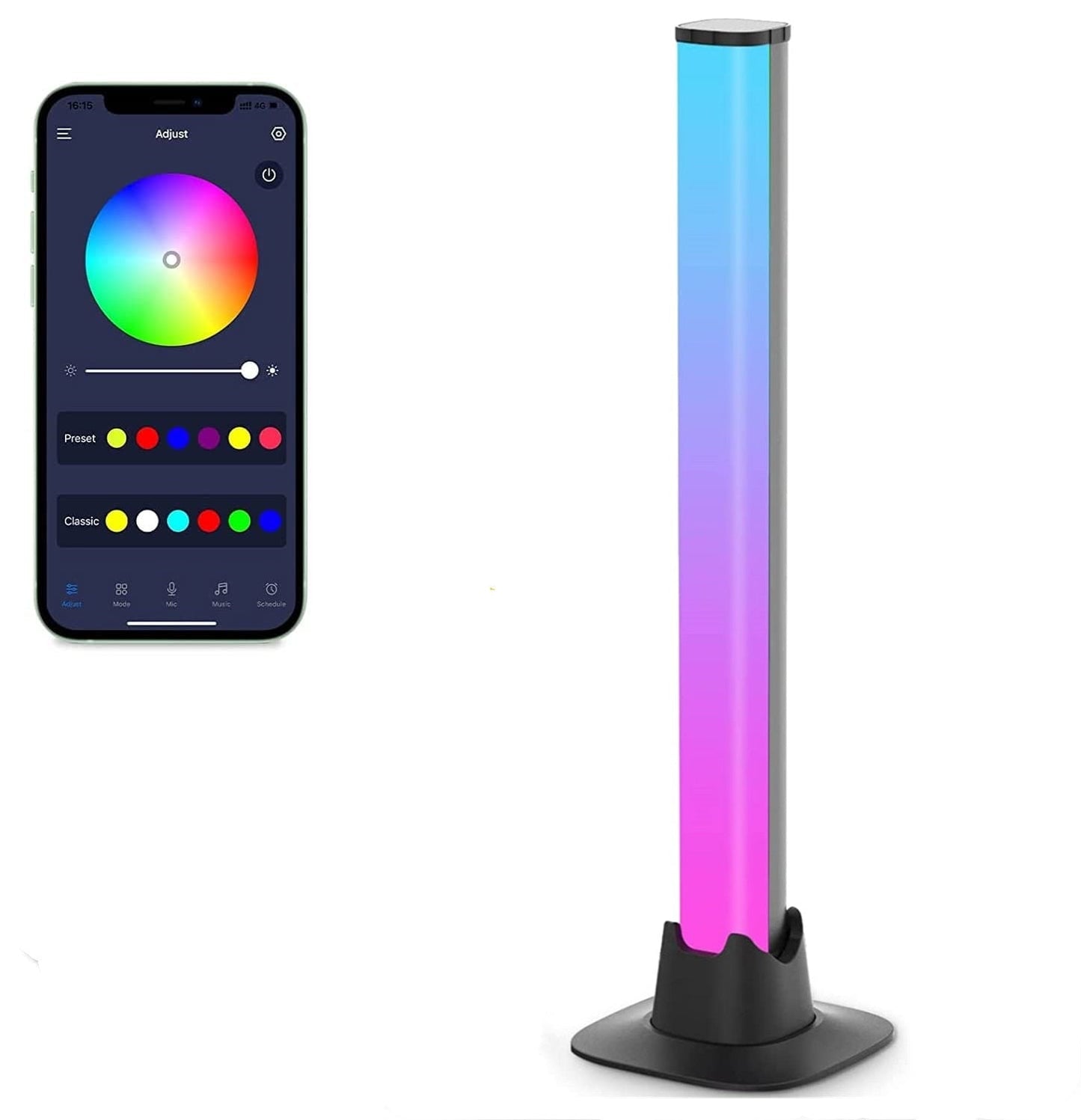 Musiksynchronisierte LED-Lichtleisten – LumiRhythm