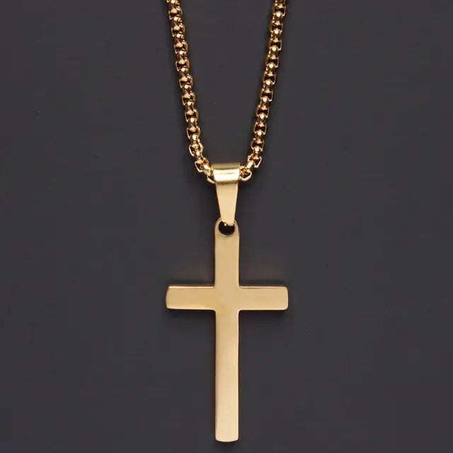 Klassische Kreuz Herren Halskette