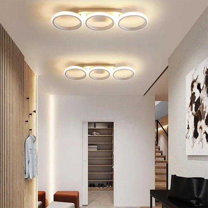 Moderner LED Ring-Kronleuchter – Minimalistische Deckenleuchte für Wohnzimmer und Essbereich | Karnz