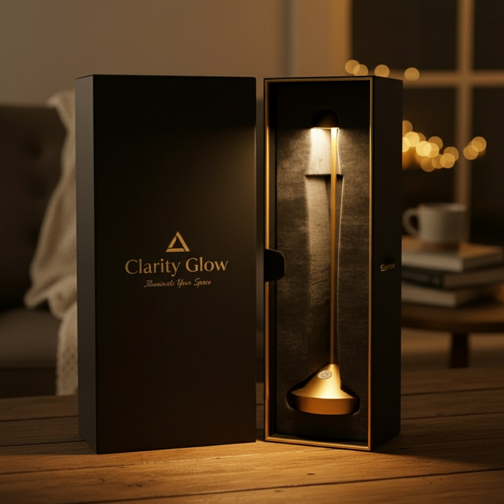 ClarityGlow – Kabellose LED-Tischlampe | Karnz