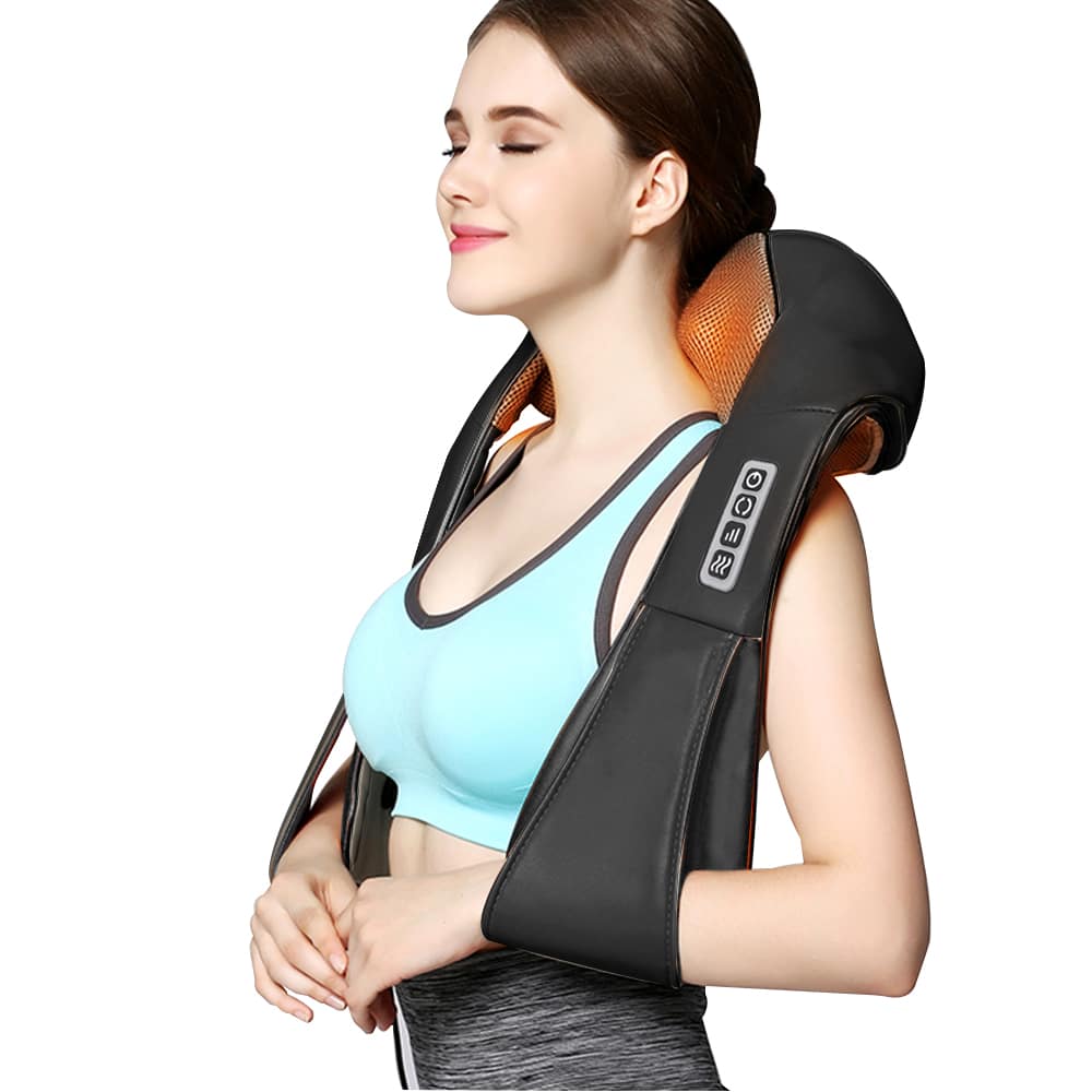 RelaxPro Massagekissen – Shiatsu-Heizkissen für Nacken, Schultern und Rücken | Karnz