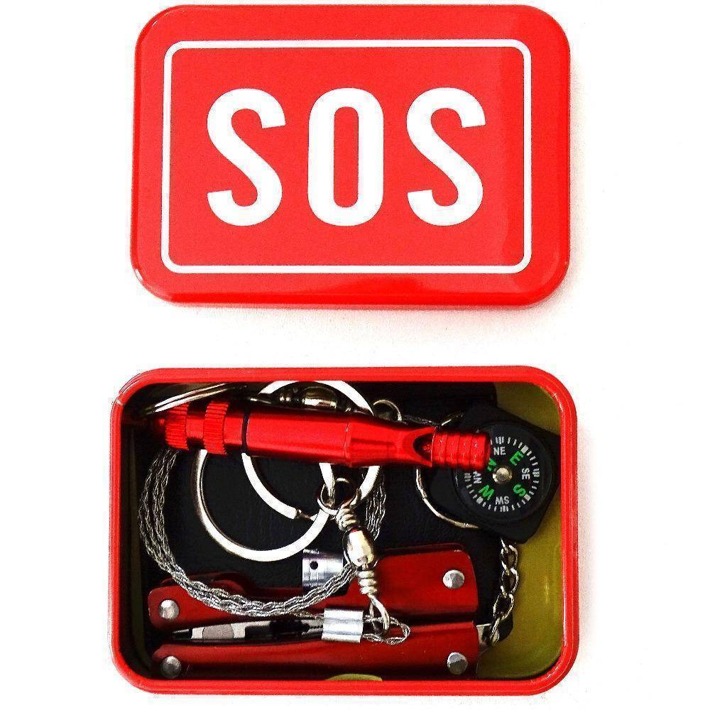 Tragbares SOS-Überlebenskit mit 8 Werkzeugen | Karnz