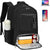 Wasserdichter Laptop- und Lunch-Rucksack mit USB-Anschluss – Reisetasche mit mehreren Fächern | Karnz