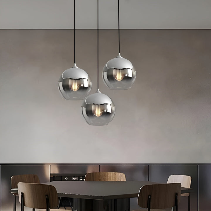 Industrielle Glas-Pendelleuchte mit LED – Modern & Dekorativ | Ideal für Küchen, Esszimmer & Bars | Karnz